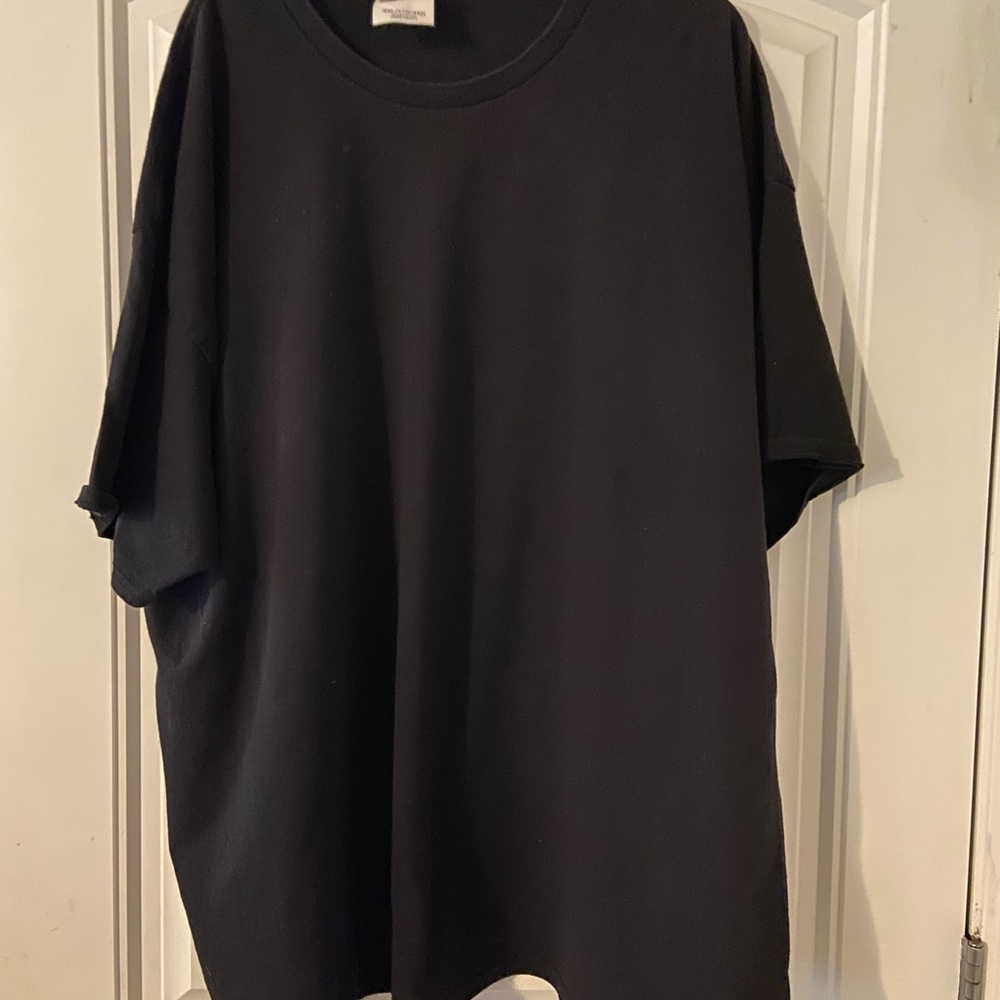 Hanes Men's Black Short Sleeve Tee 4X NWOT